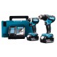 Makita DLX2289TJ įrankių rinkinys 2x5 Ah